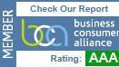Business Consumer Alliance Member | Rating: AAA | Check Our Report